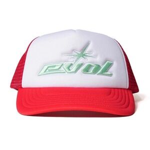 EVOL by Future Red and White Trucker Hat "Evol‎ Is Everywhere"